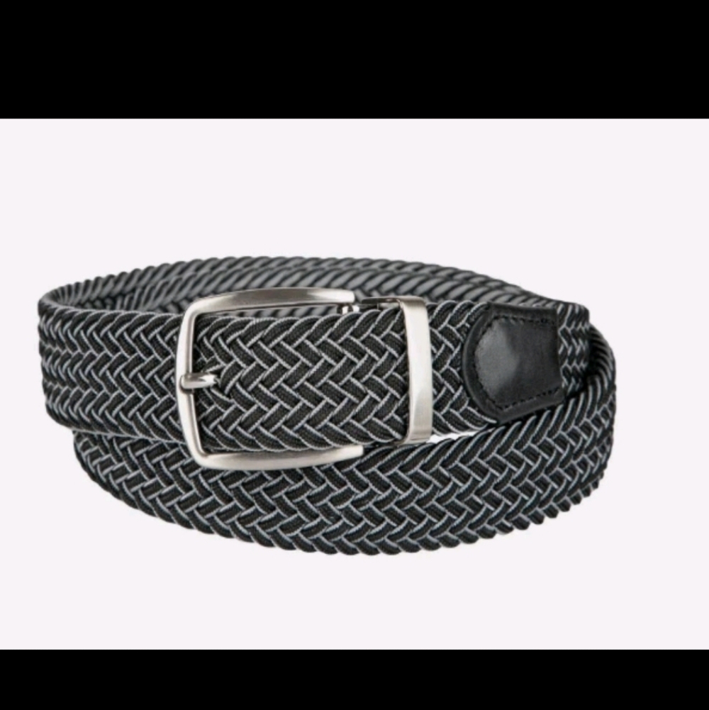 Tommy Bahama Men's Stretch Braided Reversible Belt